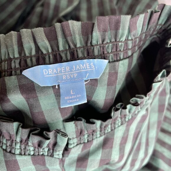 Draper James RSVP Women's Long Sleeve Button Front Tiered Dress Cottagecore L - Picture 10 of 12